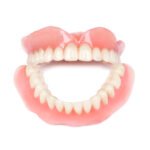 Medical denture on white background